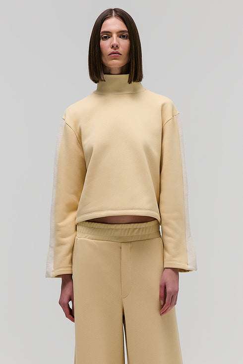 BLUSA BICOLOR BEGE